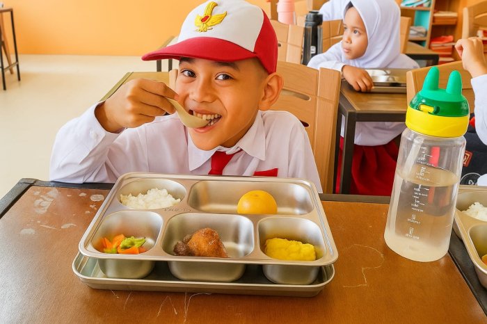 Makan Bergizi Gratis (MBG) Perdana untuk MIN 1 Tanjung Jabung Barat Makan Bergizi Gratis (MBG) Perdana untuk MIN 1 Tanjung Jabung Barat